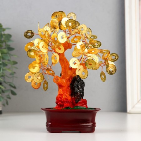 Bonsai Souvenir "Cash Tree" 63 coins 19x16x8.2 cm
