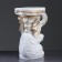 Figure - stand "Elephant sitting" white gold, 34x26x44cm