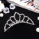 Hair diadem "Medea" harmony, 10 × 4 cm, silver