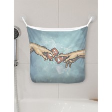 Organizer in a bath on suction cups 