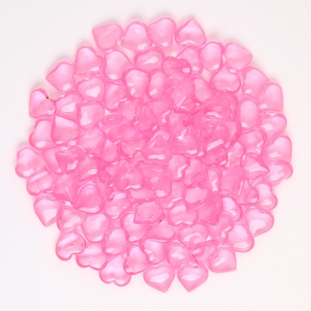 Plastic sores are decorative, set of 100 pcs., Size 1 pc. - 2 × 2 cm, pink color-2