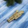 Decoration Christmas tree "Nutcracker shine" 13x5 cm, gold
