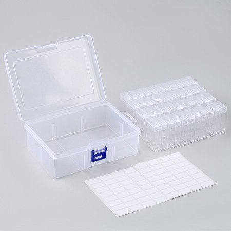 Organizer for storing rhinestones, 44 sections