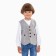 Vest for a boy, gray color, height 92 cm