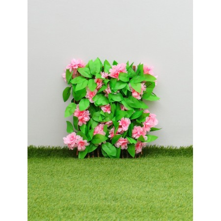 Decorative fence, 110 × 40 cm, "pink flowers", Greengo-5