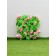 Decorative fence, 110 × 40 cm, "pink flowers", Greengo