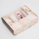 Box for eclairs, confectionery packaging, 4 inserts, “marble”, 20 x 15 x 5 cm