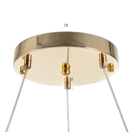 Lamp "Murano" LED 108W 3000-6000k gold 49x49x9cm-9
