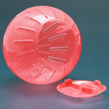 A ball for rodents 12 cm, red-1