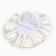 Outlet. Bant for hair on elastic band, white, 11 cm, princesses