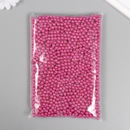 Set of beads "Pearls" d 6 mm, 250 g, raspberry-2