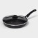 Consul pan, d = 28 cm, plastic handle, glass cover, anti -stick coating, black color