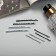 Invisibility for hair "Fermino" (set 50 pcs) 5 cm and 6 cm, black white