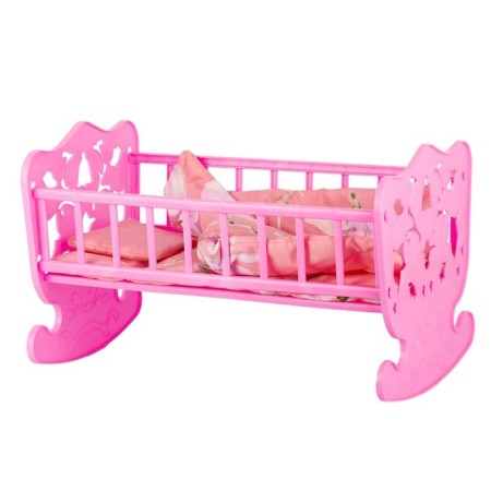 Puppet bed, with a set of linen: mattress, pillow, blanket (48x30cm)