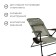 Steel chair with shelf, 75x59x109 cm, gray color