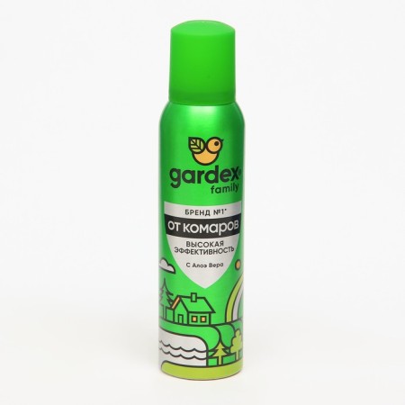 Aerosol repellent from mosquitoes "Gardex Family", with Aloe Vera, 150 ml-3