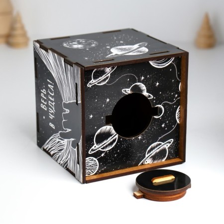 Piggy bank Cube "Miracles" 10x10x10 cm-7