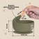 Set for feeding: bib, plate on a suction cup, spoon, m & b, green