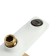Bath mixer Zein Z3891, single -leaf, watering can 3 modes, hose, holder, white/Gold