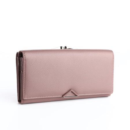 Women's wallet on a magnet, powder color