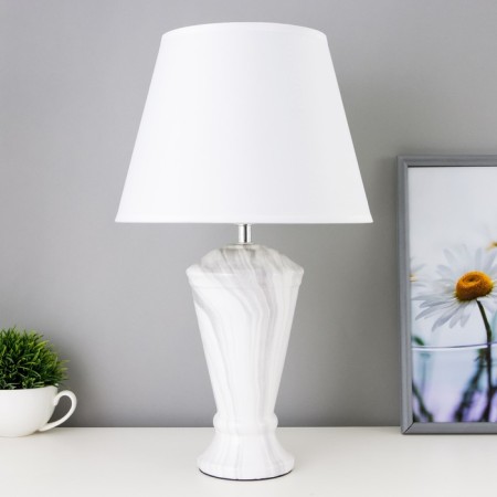 Table lamp "Ilmrammore" 1he27 40W gray 25x25x42 cm Risalux