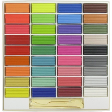 Globus plasticine "Classic", 36 colors, 720 g, with stacks-1