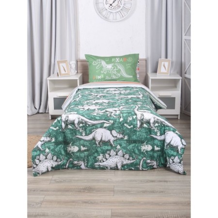 Bed linen 1.5 joint venture dinosaurs, size 150x215 cm, 145x210 cm, 50x70 cm-1