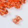 Decor for creativity plastic "Teddy bear" Red set 25 pcs 1.8x1.5x1 cm