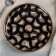 Board ceramic cake Black Style, D = 15 cm, black color