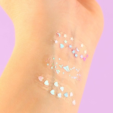 Glitter for the face and body "Unicorn", shine of 3 g, brush-6