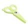 Scissors 11.8 cm plastic handles, rounded ends of the blades, Green Bunny Calligrata