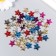Decor for creativity Plastic "Stars" Color Mix set 50 pcs 1.4x1.4 cm