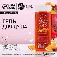 The shower gel “Magic moments!”, 250 ml, the aroma of spicy mulled wine, pure happiness