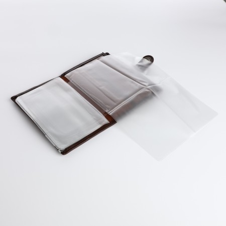 Cover for car documents and passports for magnet, brown color-6