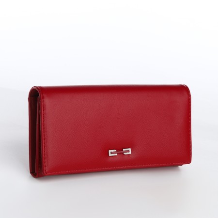 Women's wallet on a magnet, burgundy color