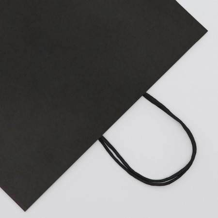 Craft package black, round handle, 31.5 x 25 x 11.5 cm, 120 g-1