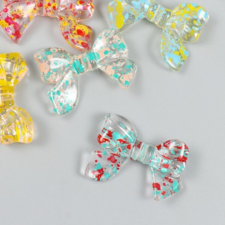 Busina for creativity plastic "Baltic with colored spots" MIX 2.4x3.1x0.6 cm-2