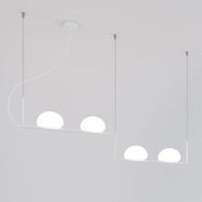 Suspension lamp Eurosvet stair 70145/4, G9, 4x25W, 1560x1560x1200 mm, white color