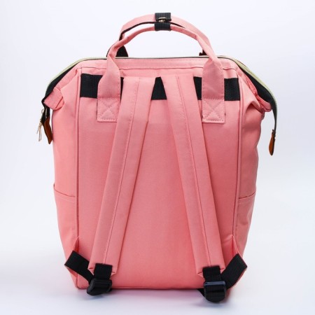 Women's backpack with thermal carman, thermal drum - portfolio, pink color-4