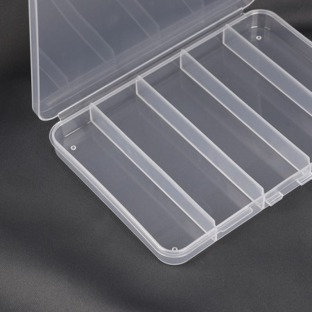 Organizer for needlework, with a suspension, 5 departments, 15 × 10.5 × 1.8 cm, the color is transparent-2