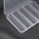 Organizer for needlework, with a suspension, 5 departments, 15 × 10.5 × 1.8 cm, the color is transparent
