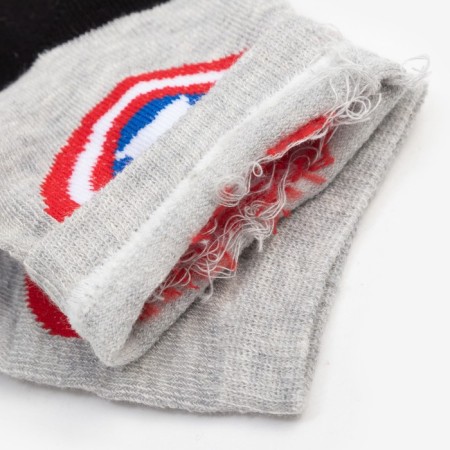 Children's socks "Captain America", gray/black color, size 16 (26-28)-2