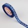 Satin tape "Deer", 15 mm, 23 ± 1 m, blue color No. 122