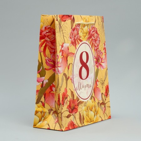 Gift Package Laminated, Packaging, “March 8”, ML 21 x 25 x 8 cm-3