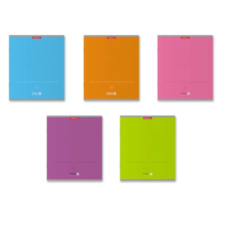 Notebook 24 sheets in the Erichkrause "MC-7" line, cover Cardon Cover, OFSET block 100% white, mix