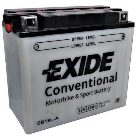 Battery EXIDE 18 ACh EB18L-A, reverse polarity