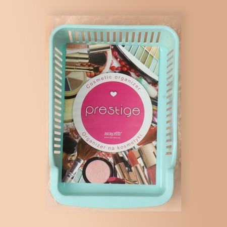 Organizer for storing cosmetic supplies "Prestige", 2 sections, 23 × 16.1 cm, mint color-10