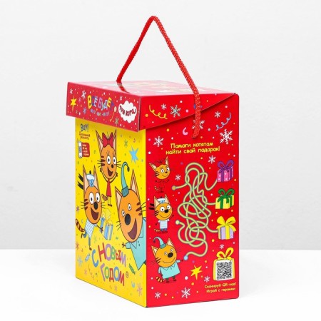 Gift Folding Box "Three Cats" 19.8 x 12 x 24.3 cm-2