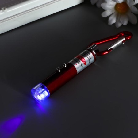 Flashlight+laser 3 metallic mode MIX 6x1x1 cm-3