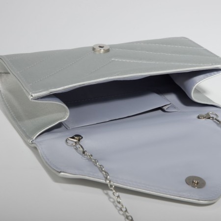Female bag on a magnet, silver color-4
